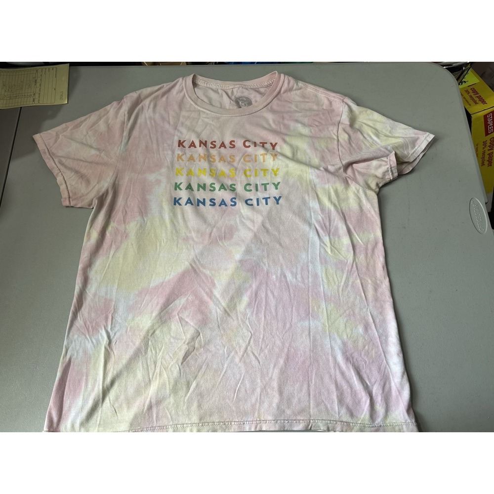 Ampersand Design‎ Studio Kansas City Tye Dye Pink L Tshirt